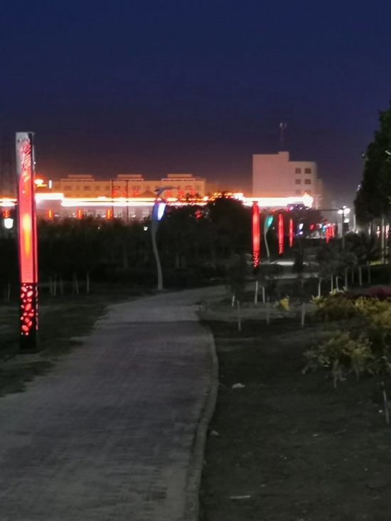 苏州凯时真人诚承建新疆阿克苏地区公园亮化项目